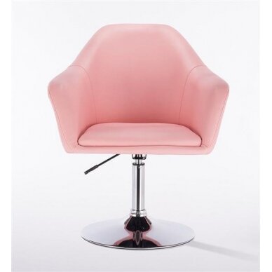 Beauty salons and beauticians stool HC547, pink eco-leather 1