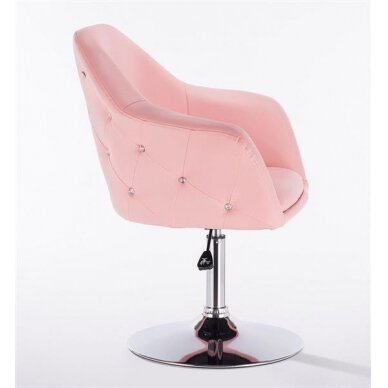 Beauty salons and beauticians stool HC547, pink eco-leather 2