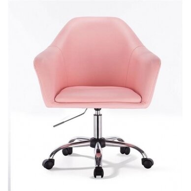 Beauty salons and beauticians stool HC547K, pink eco-leather 1