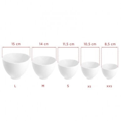 Silicone bowl for mixing alginates, size S 2