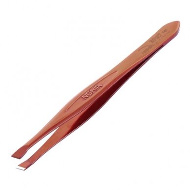 NGHIA professional tweezers T-01, brown color