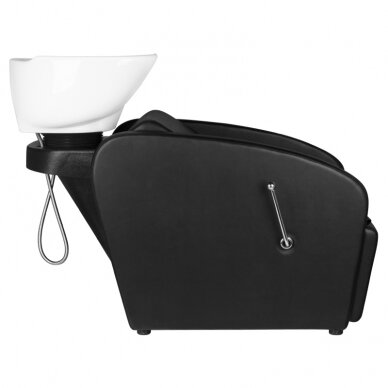 Professional sink for hairdressers and barber GABBIANO BERGEN, black color 3