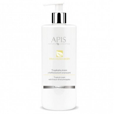 APIS PINA COLADA anti-cellulite body cream with freeze-dried pineapple, 500 ml