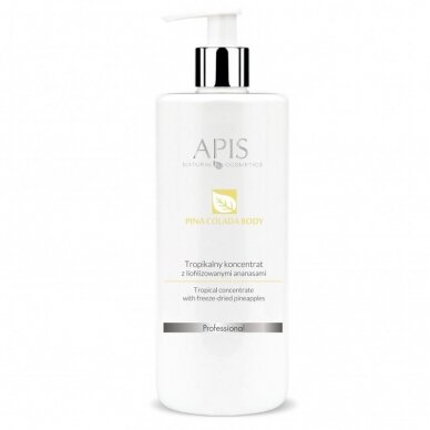 APIS PINA COLADA BODY koncentratas su liofilizuotais ananasais ANTICELIULITINĖ PRIEMONĖ, 500 ml