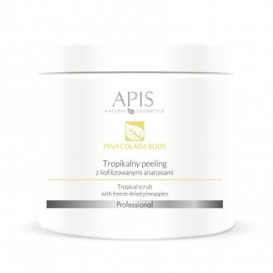 APIS PINA COLADA body scrub with freeze-dried pineapple, 650 g.