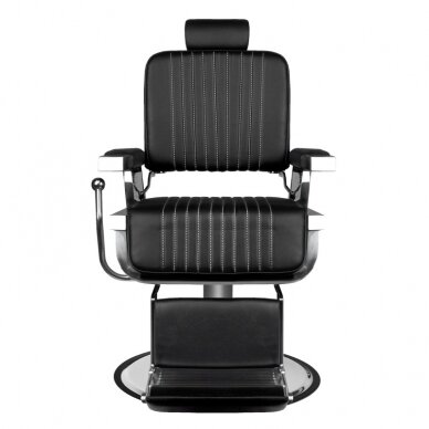 Profesionali barberio kėdė kirpykloms ir barbershopams HAIR SYSTEM ROYAL X, juodos spalvos 2