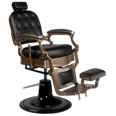 Professional barbers and beauty salons haircut chair GABBIANO OLD ERNESTO BLACK 2