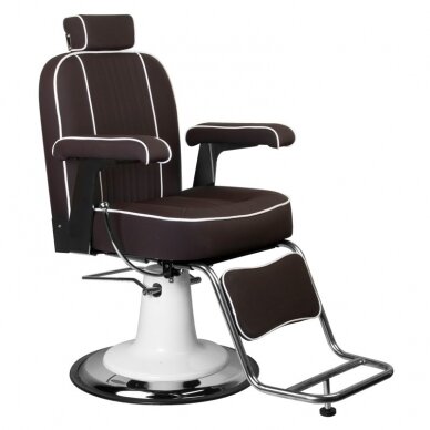 Professional barbers and beauty salons haircut chair GABBIANO AMADEO, brown color