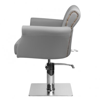 Professional hairdressing chair HAIR SYSTEM BER 8541, grey 4