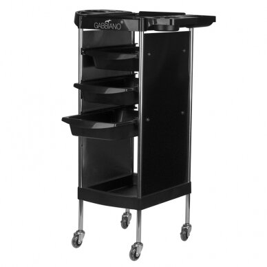 Professional hairdresser's trolley GABBIANO FX11-A, black