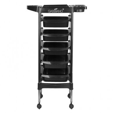 Professional hairdresser's trolley GABBIANO FX11-5, black 1