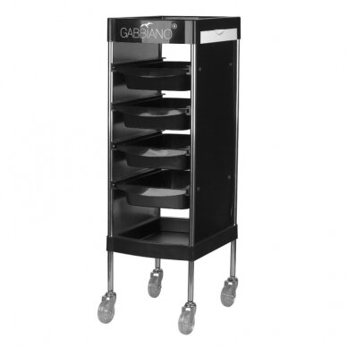 Professional hairdresser's trolley GABBIANO, black FX11F BLACK