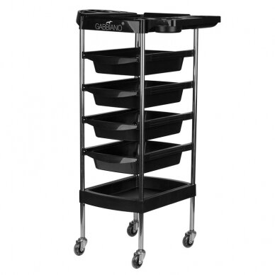 Professional hairdresser's trolley GABBIANO FX7, black