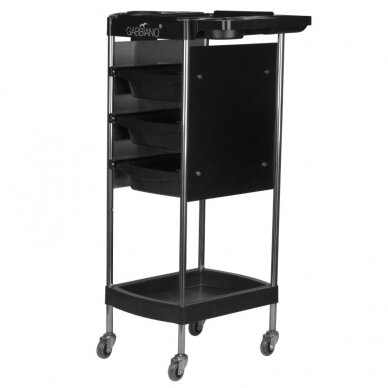 Professional hairdresser's trolley black GABBIANO FX12