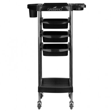 Professional hairdresser's trolley black GABBIANO FX12 2