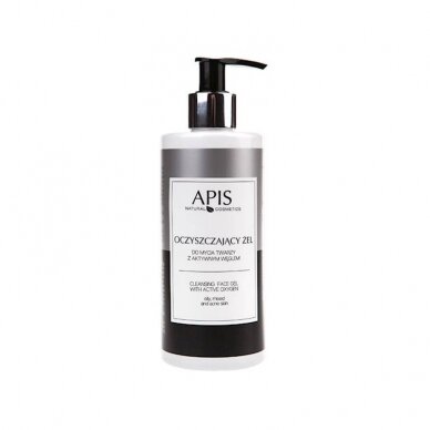 APIS cleansing face wash gel with activated charcoal 300ml.