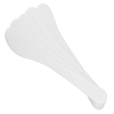 White cosmetic spatulas SP-05 5 pcs., 150 mm