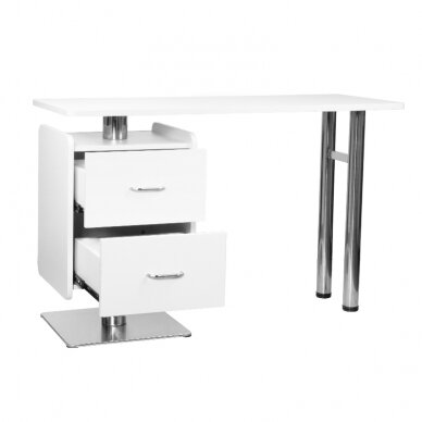 Professional manicure table for beauty salon MOD 6543, white 2