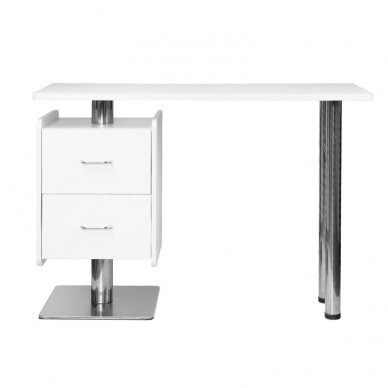 Professional manicure table for beauty salon MOD 6543, white 3