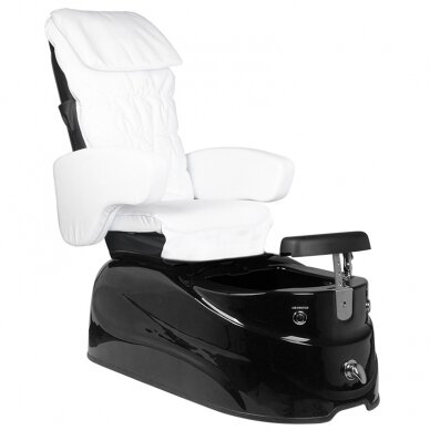 Professional electric podiatry chair for pedicure procedures with massage function SPA AS-122, black-white 1