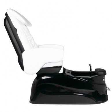 Professional electric podiatry chair for pedicure procedures with massage function SPA AS-122, black-white 2