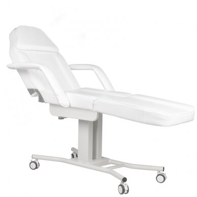 Professional cosmetology chair-bed with castors, white A-241 1