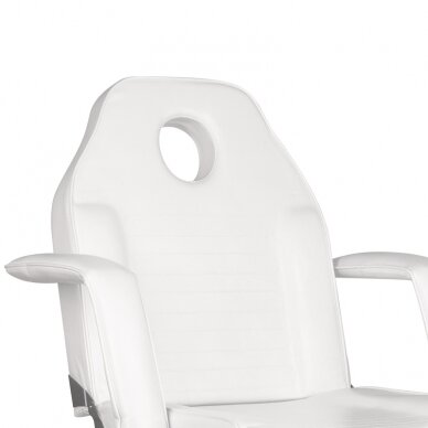 Professional cosmetology chair-bed with castors, white A-241 3