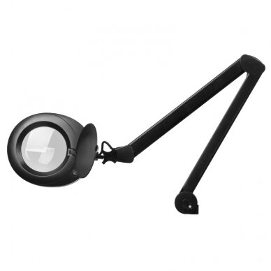 ELEGANTE RED LINE professional cosmetic LED lamp - magnifying glass ELEGANTE 6025 60 SMD 5D, black color (attached to surfaces)