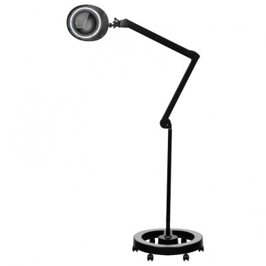 ELEGANTE RED LINE professional cosmetic LED lamp - magnifying glass ELEGANTE 6025 60 SMD 5D, black color (with stand) 1