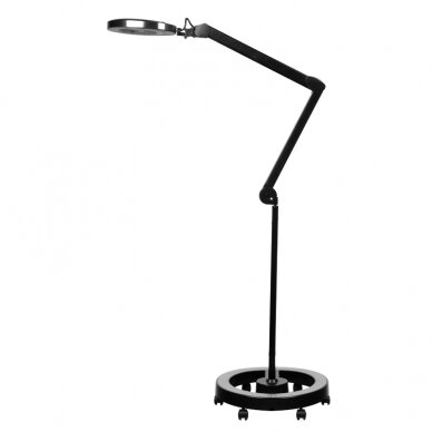 ELEGANTE RED LINE professional cosmetic LED lamp - magnifying glass ELEGANTE 6025 60 SMD 5D, black color (with stand) 2