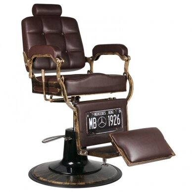 Professional barbers and beauty salons haircut chair GABBIANO BOSS BROWN 3