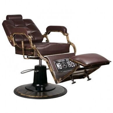 Professional barbers and beauty salons haircut chair GABBIANO BOSS BROWN 6