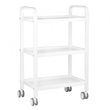 Professional aesthetic cosmetic trolley HS09, white color