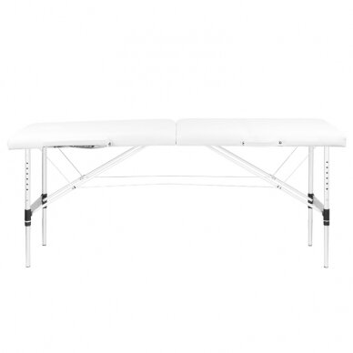 Professional folding massage table KOMFORT ACTIV FIZJO 2 ALUMINUM WHITE 3