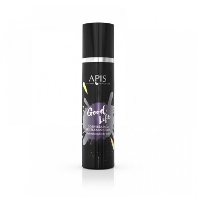 APIS BODY MIST GOOD LIFE  švytėjimo ir drėgmės suteikianti kūno dulksna su hialurono rūgštimis, 150 ml