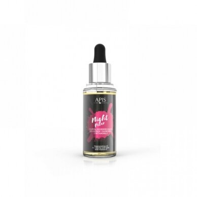 APIS NIGHT FEVER regeneruojantis aliejukas odelėms su kviečių proteinais bei vitaminu E, 30 ml.