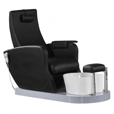 Professional electric podological SPA chair for pedicure procedures AZZURRO 016, black color