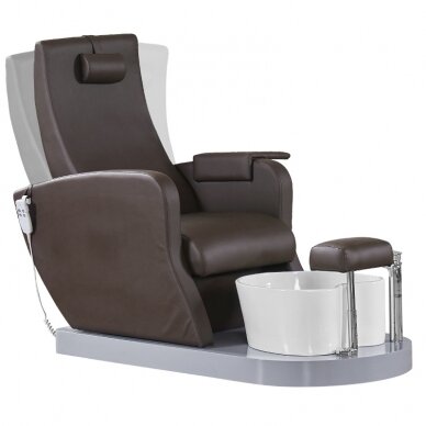 Professional electric podological SPA chair for pedicure procedures AZZURRO 016, brown color 3