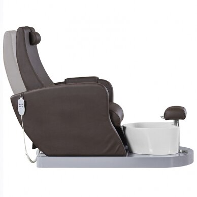 Professional electric podological SPA chair for pedicure procedures AZZURRO 016, brown color 4