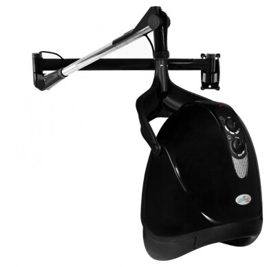 Professional hair dryer for hairdressers and beauty salons GABBIANO HOOD DX-201W, black color 2