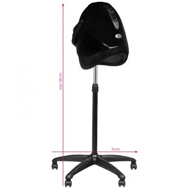 Professional hair dryer for hairdressers GABBIANO HOOD LX-201S with stand, black color 3