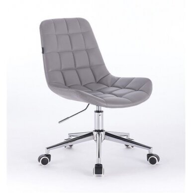 Professional beauty salons and beauticians stool HR590K, grey eco-leather