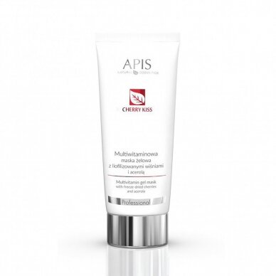 APIS CHERRY KISS multivitamin gel mask for facial skin with lyophilized cherries and acerola, 200 ml