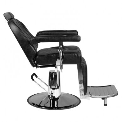 HAIR SYSTEM professional barbers and beauty salons haircut chair SM138, black color 2