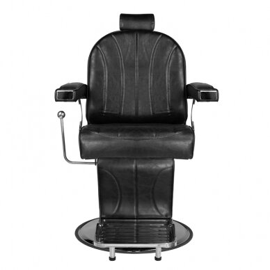 HAIR SYSTEM professional barbers and beauty salons haircut chair SM138, black color 3