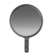Round barber's mirror with handle Q-35 (show the customer the view from the back)