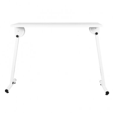 Professional mobile folding manicure table, white color 1