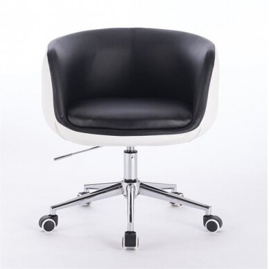 Beauty salon chair with wheels HC333K, black color 1