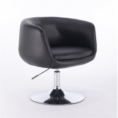 Grožio salono kėdė stabiliu pagrindu HC333N, juodos spalvos
