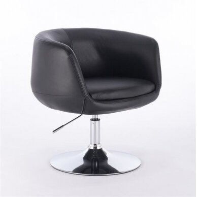 Beauty salon chair with stable base HC333N, black color